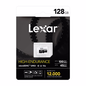 Lexar High-Endurance microSDHC/microSDXC 128 GB -muistikortti