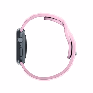 3mk-silikoniranneke Apple Watchille, 42/44/45/46/49 mm, puuteriroosa, suuri koko