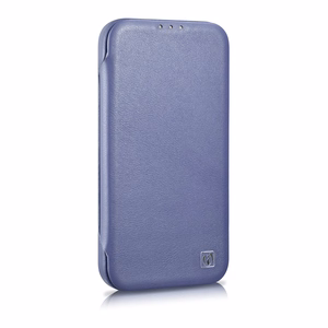iCarer CE Premium Nahka Folio Case iPhone 14 Pro Max Magneettinen Flip Nahka Folio Case MagSafe Light Purple (WMI14220716-LP)