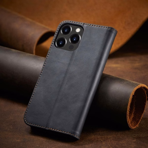 Magneetti Fancy Case tapauksessa iPhone 14 Pro flip kansi lompakko jalusta musta