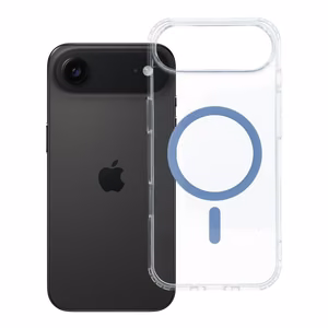 Suojakuori iPhone 17 AIR:lle Drop Glue Colorful Ring Mag Cover MagSafe-yhteensopiva vaaleansininen