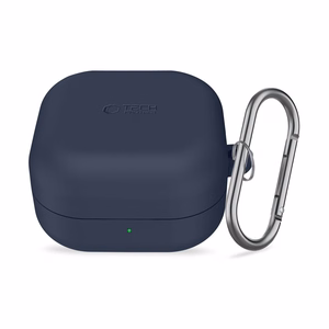 Tech-Protect Silicone Hook -suojakuori Samsung Galaxy Buds 4 / 4 Pro:lle laivastonsininen