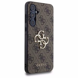 Guess 4G Big Metal Logo Suojakuori Samsung Galaxy A55:lle - ruskea