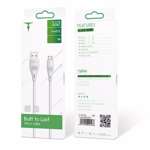 T-PHOX KAAPELI X-LITE MICRO USB VALKOINEN 1M 3A