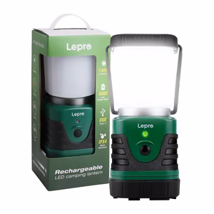 LEPRO 3300008 retkeilyvalaisin, 1000 lm, 3600 mAh