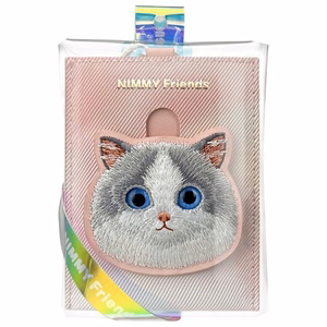 Nimmy Big Eyed Pet 2.0 Kissa Lompakko korttipidike - vaaleanpunainen