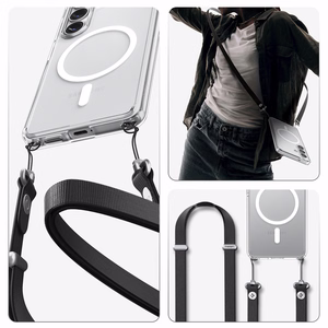 Spigen Ultra Hybrid Mag MagSafe Case for Samsung Galaxy S26+ - Clear and White