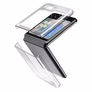 Cellularline Clear Case suojakuori Samsung Galaxy Z Flip 5 -laitteelle, läpinäkyvä