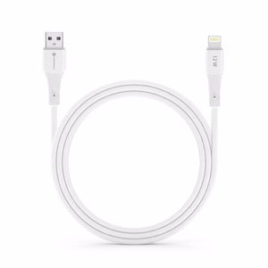 Kaapeli USB A - Lightning Forcell F-Energy 2,4A 12W Silikoninen 1 m C343 valkoinen