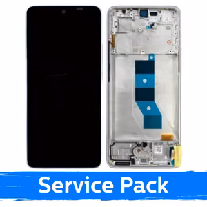 LCD-näyttö yhteensopiva Xiaomi Redmi Note 14 5G / Poco M7 Pro 5G kehyksellä / laventelivioletti / (Service Pack)