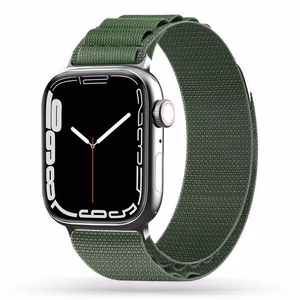 Tech-Protect Nylon Pro ranneke Apple Watch 4/5/6/7/8/9/SE/Ultra 1/2 (42/44/45/49 mm) sotilassvihreä