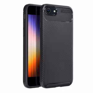 Suojakuori iPhone 7 / 8 / SE 2020 / SE 2022:lle Carbon Premium musta