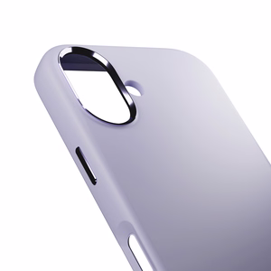 Puro Icon Mag Pro nestesilikoninen Suojakuori iPhone 17:lle, MagSafe -yhteensopiva, kamerasuojauksella ja alumiinipainikkeilla - vaaleanpunainen