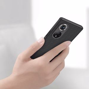 Nillkin Textured Case kestävä vahvistettu kotelo geelirunko ja nylon takaisin Honor 50 Pro musta