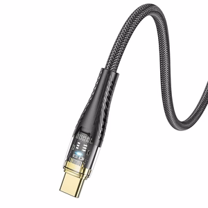 Hoco USB-C - USB-C -kaapeli 3A 60W 1,2 m U121 - musta