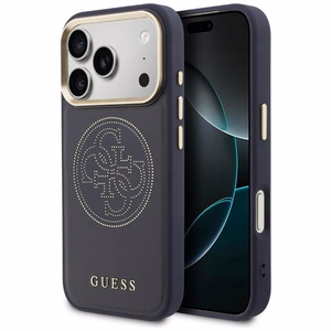 Guess Perforated 4G MagSafe Suojakuori iPhone 17 Pro:lle - Sininen