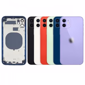 Takakansi yhteensopiva iPhone 12 täydellä kotelolla / musta / OEM