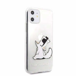 Karl Lagerfeld Choupette Fun iPhone 11 / Xr Suojakuori - Läpinäkyvä
