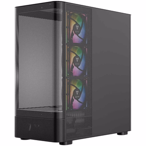 MODECOM Volcano AQ300 ARGB -miditornikotelo, musta