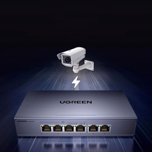 Switch Ugreen 6-Port 1Gb/s Ethernet Switch with PoE - Gray