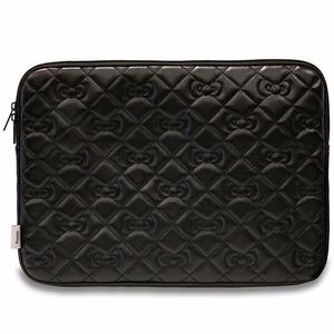 Hello Kitty Zip PU Quilted Bows suojus 14 tuuman kannettavalle - musta