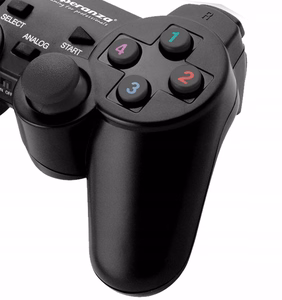 Esperanza EGG108K Gaming Controller Black USB 2.0 Gamepad Analogue / Digital PC, Playstation 3