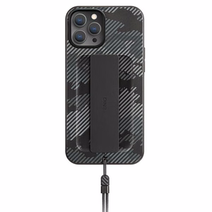 Uniq Heldro kotelo iPhone 12 Pro Maxille - musta naamiointi