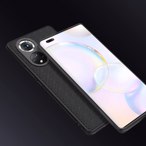Nillkin Textured Case kestävä vahvistettu kotelo geelirunko ja nylon takaisin Honor 50 Pro musta
