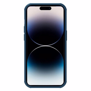 Nillkin Super Frosted Shield Pro kotelo iPhone 14 Pro Max takakuori sininen
