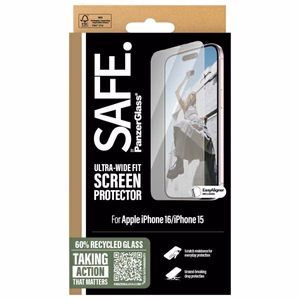 SAFE by PanzerGlass iPhone 16 6.1' näytönsuoja Ultra-Wide Fit SAFE95875