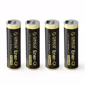 Orico Ener-G EG5C AA-litiumakut 1.5V 2100mWh USB-C-ladattavat 4 kpl