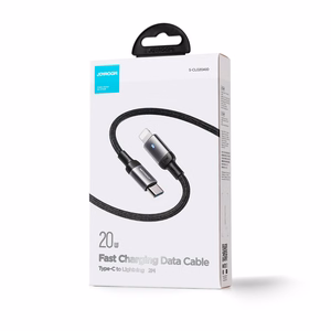 Joyroom Extraordinary Series A10 Lightning / USB-C PD 20W kaapeli 1.2 m - musta