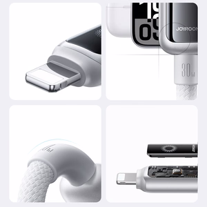 USB-kaapeli Joyroom S-A55 USB-C - Lightning 30W 1,2 m valkoinen