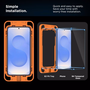 Tech-Protect Quick Set+ Karkaistu lasi Samsung Galaxy S25+:lle - läpinäkyvä
