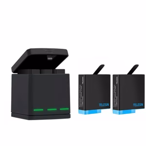 Telesin Box three-channel charger for GoPro Hero 5/6/7/8 + 2 batteries (GP-BNC-801)