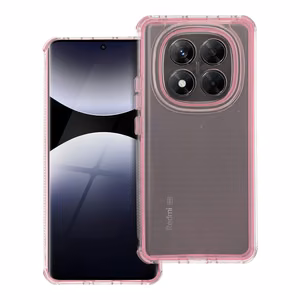 Suojakuori Xiaomi Redmi Note 14 PRO 5G / 14 PRO PLUS 5G:lle Matrix Clear vaaleanpunainen