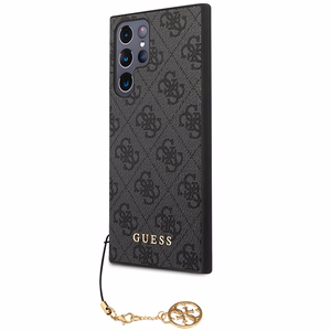 Guess 4G Charms Collection -kotelo Samsung Galaxy S24 Ultra - musta