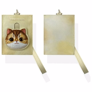 Nimmy Big Eyed Pet 2.0 Kissa Lompakko korttipidike - beige