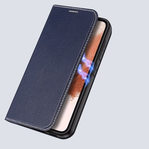 Dux Ducis Skin X2 Suojakuori Samsung Galaxy S23+ läppäkotelo lompakko jalusta sininen