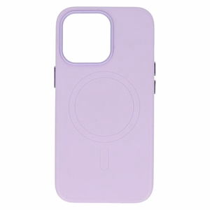 MagSafe nahkainen Suojakuori iPhone 15 Plus violetti