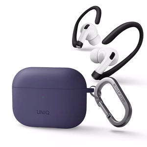 Uniq Nexo suojakuori AirPods Pro 2:lle + korvakoukut - violetti