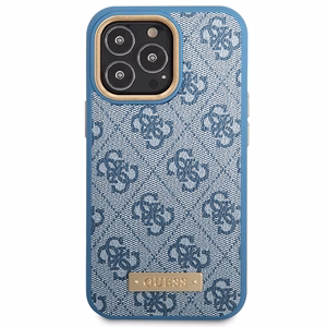 Guess GUHMP14LU4GPRB iPhone 14 Pro 6.1 sininen/sininen kovakuori 4G Logo Plate MagSafe