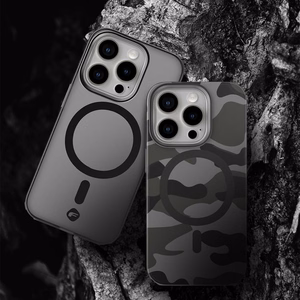 Suojakuori Samsung S25 PLUS:lle Forcell F-Protect Levels Dual Layer 4D MagSafe-yhteensopiva Military Drop-Test smoky black