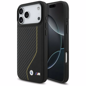 BMW M Carbon Line & Logo MagSafe Suojakuori iPhone 17 Pro Maxille - keltainen