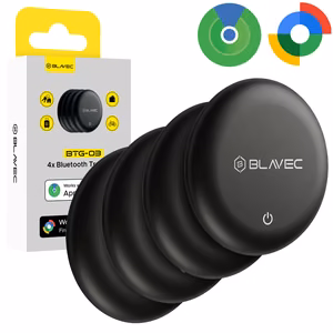 Blavec Tracker GPS Tag BTG-03 - Bluetooth Dual Apple & Android (BTBTG03-B4) black - 4 pieces