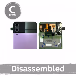 LCD-naytto (ulompi) yhteensopiva Samsung F721 Z Flip4 kehyksella / Bora Purple / (8/10 purettu)
