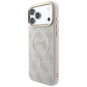 Guess Embossed 4G Classic MagSafe suojakuori mallille iPhone 17 Pro / 18 Pro – väri: vaaleanpunainen