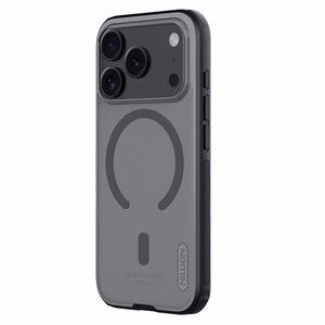 Nillkin Super Frosted Shield Pro MagSafe-yhteensopiva suojakuori iPhone 17 Pro:lle - läpinäkyvä musta