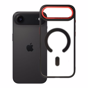 Suojakuori iPhone 17 AIR:lle Color Edge Mag Cover yhteensopiva MagSafe musta-punainen