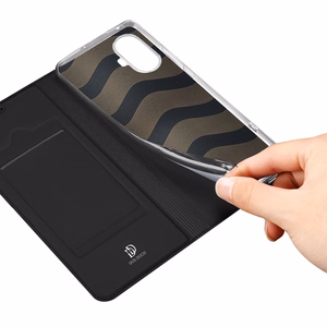Dux Ducis Skin Pro case for Realme 10 Pro+ flip cover card wallet stand black